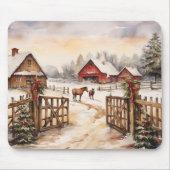 ヴィンテージと馬 マウスパッド (正面)