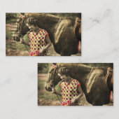 ヴィンテージと馬 名刺 (正面/裏面)