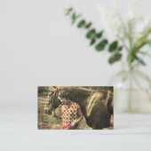 ヴィンテージと馬 名刺 (スタンド正面)