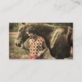 ヴィンテージと馬 名刺 (裏面)