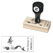 ヴィンテージと魚 ラバースタンプ (押印)