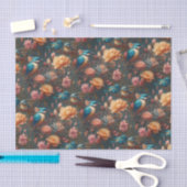 ヴィンテージと鳥 薄葉紙 (クラフト)