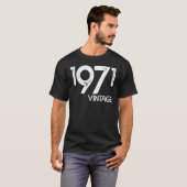 ヴィンテージと1971生まれ年 Tシャツ (正面フル)