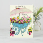 ヴィンテージどのように甘い母の日ホリデーカード シーズンカード (スタンド正面)