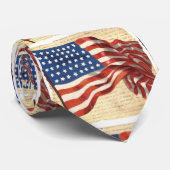 ヴィンテージなびくアメリカ国旗のネクタイ ネクタイ (ロール)