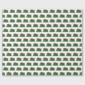 ヴィンテージなイノシシの図面 BW #3C ラッピングペーパー (フラット)