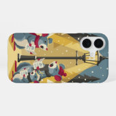 ヴィンテージなクリスマスキャロルのネズミのiPhoneケース iPhone 16ケース (裏面横)