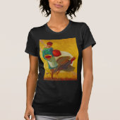 ヴィンテージなサンクスギビングの収穫イラスト Tシャツ (正面)