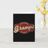 ヴィンテージなジイジー  おじいちゃんみたいだけど、もっとかっこいい カード (黄色い花)