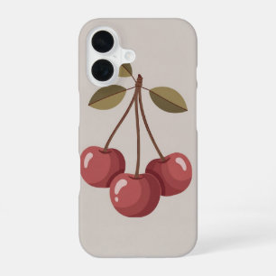 ヴィンテージなチェリーの集まり iPhone 16ケース