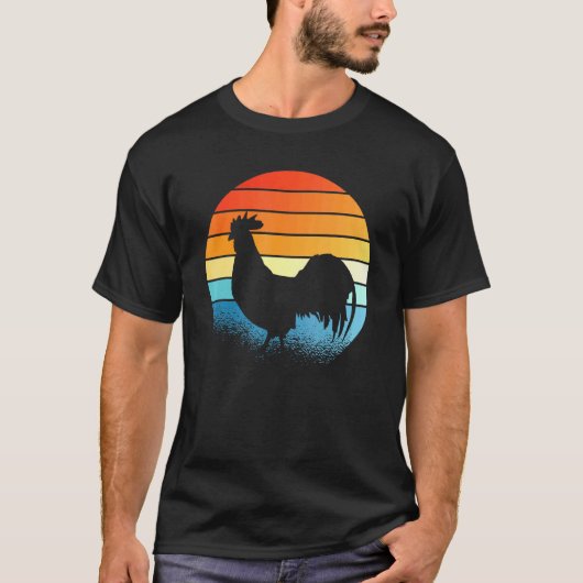 ヴィンテージなニワトリ農家 Tシャツ (正面)