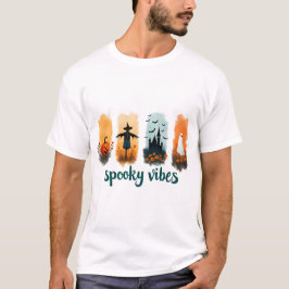 ヴィンテージなハロウィンの幽霊とお化けの季節 Tシャツ