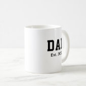 ヴィンテージなパパ設立ギフト コーヒーマグカップ (正面右)