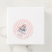 ヴィンテージなフラワープリントの ブライダルティーパーティー フェイバータグ (インサイチュ)