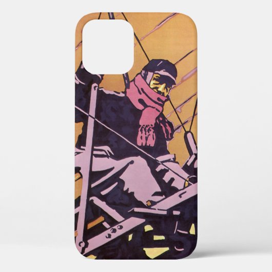 ヴィンテージな交通手段 ハンググライダー 航空機 Case-Mate iPhoneケース (裏面)