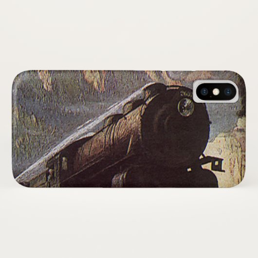 ヴィンテージな交通手段、山岳列車の旅 Case-Mate iPhoneケース (裏面(横))