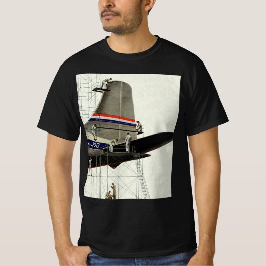 ヴィンテージな交通、アエロメンテナンス Tシャツ (正面)