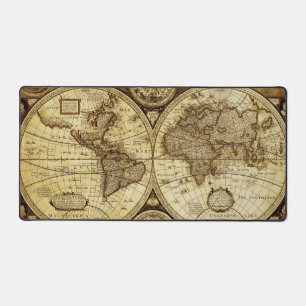 ヴィンテージな古地図  デスクマット