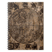 ヴィンテージな古地図 ノートブック (正面)