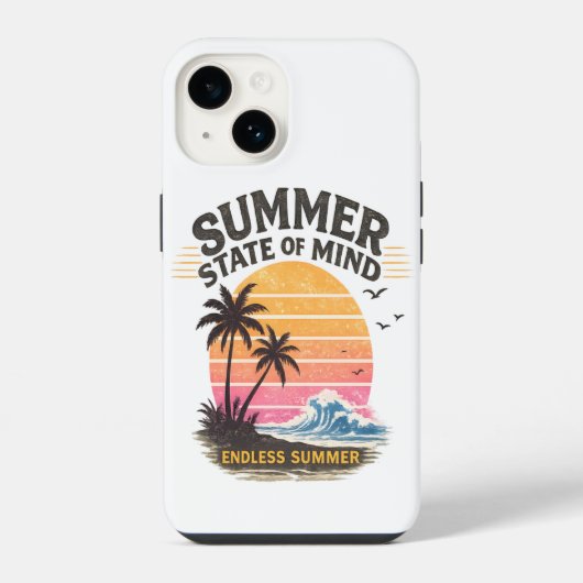ヴィンテージな夏の気分 iPhoneケース (裏面)