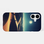 ヴィンテージな夜の砂漠の星 iPhone 16ケース (裏面横)