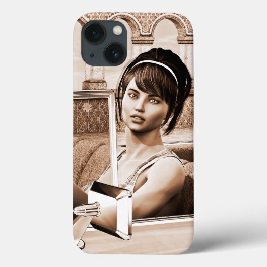 ヴィンテージな女性 Case-Mate iPhoneケース (裏面)