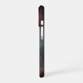 ヴィンテージな宇宙の星雲 iPhone 16ケース (左側面)