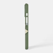 ヴィンテージな対称蓮の花 iPhone 16ケース (左側面)