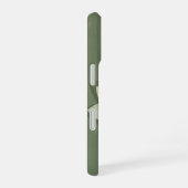 ヴィンテージな対称蓮の花 iPhone 16ケース (右側面)