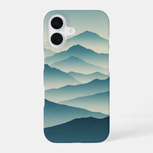 ヴィンテージな山脈 iPhone 16ケース (裏面)