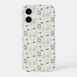 ヴィンテージな幽霊の肖像画フレームのハロウィンケース iPhone 16ケース