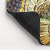 ヴィンテージな感謝祭の挨拶（ターキー付き） マウスパッド (コーナー)