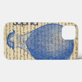 ヴィンテージな手書き風ホットエアバルーン 名前入れ可能 Case-Mate iPhoneケース (裏面 (横))