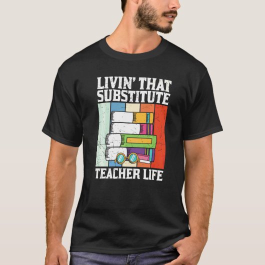 ヴィンテージな暮らし 代用教員ライフの感謝 Tシャツ (正面)