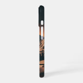 ヴィンテージな月面の風景 iPhone 16ケース (左側面)