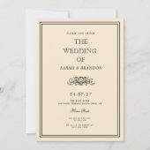 ヴィンテージな本 クラシックな結婚式の招待状 招待状 (正面)