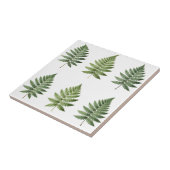 ヴィンテージな植物画のシダの葉柄イラストパターン タイル (側面)