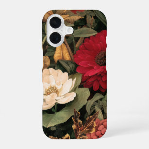 ヴィンテージな植物画 iPhone 16ケース