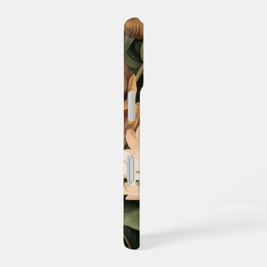 ヴィンテージな植物画 iPhone 16ケース (右側面)
