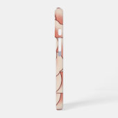 ヴィンテージな椿のイラスト iPhone 16ケース (左側面)