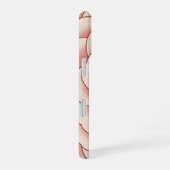 ヴィンテージな椿のイラスト iPhone 16ケース (右側面)