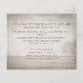 ヴィンテージな牧草地の木 静かな喪に服す (裏面)