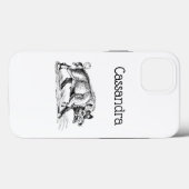 ヴィンテージな猪のモノクロドローイング BW #2 Case-Mate iPhoneケース (裏面 (横))
