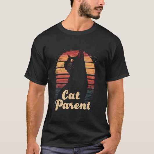 ヴィンテージな猫好き Tシャツ (正面)