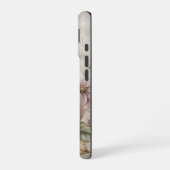 ヴィンテージな秋のかぼちゃの花のシーン iPhone 16ケース (左側面)
