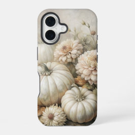 ヴィンテージな秋のかぼちゃの花束のシーン iPhone 16ケース