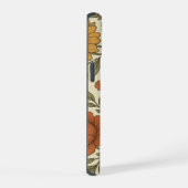 ヴィンテージな秋の花柄 – 田舎風の植物画 iPhone 15ケース (右側面)