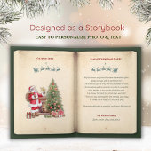 ヴィンテージな絵本風クリスマス小説の写真 ホリデー シーズンカード