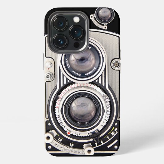 ヴィンテージな美しいカメラ iPhoneケース (裏面)