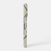 ヴィンテージな街のマンホールの蓋 iPhone 16ケース (右側面)